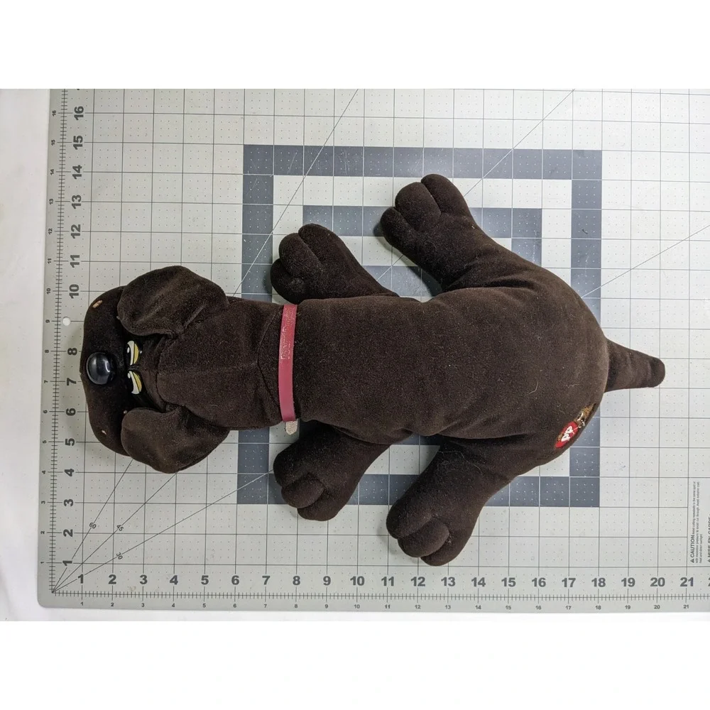 Tonka Pound Puppies Brown Dog Plush Collar 17 Inch ‎ 1985 Stuffed Animal Toy
